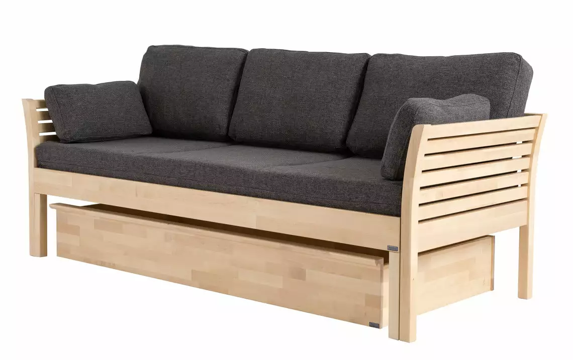 Kiteen Huonekalutehdas Oy. KANERVA 3 Hengen Puusohva Ilman Patjoja - Image 2