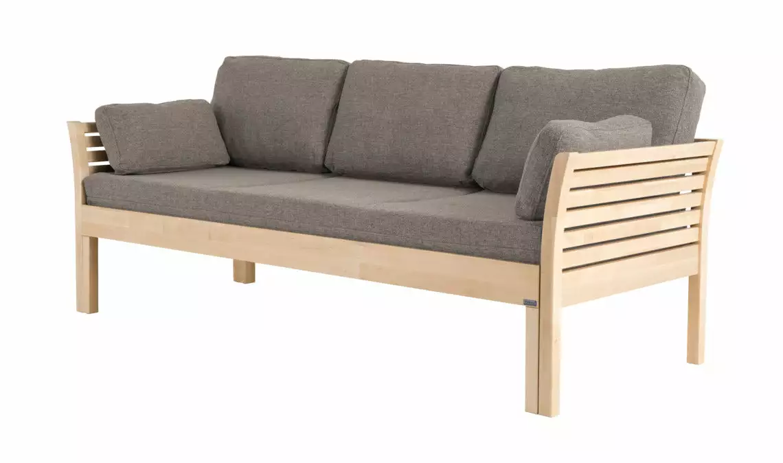 Kiteen Huonekalutehdas Oy. KANERVA 3 Hengen Puusohva Ilman Patjoja