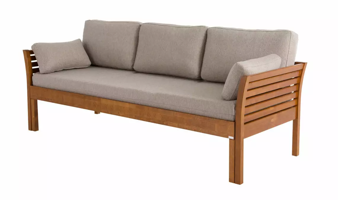 Kiteen Huonekalutehdas Oy. KANERVA 3 Hengen Puusohva Ilman Patjoja - Image 5