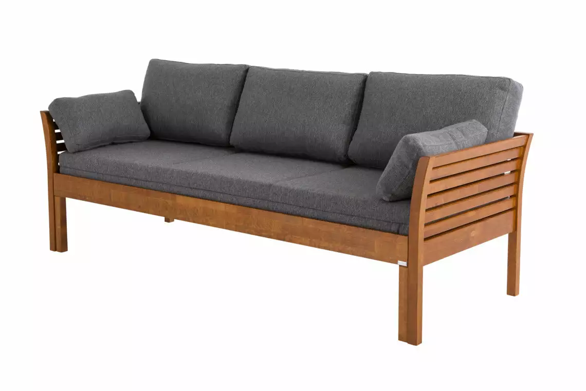 Kiteen Huonekalutehdas Oy. KANERVA 3 Hengen Puusohva Ilman Patjoja - Image 6