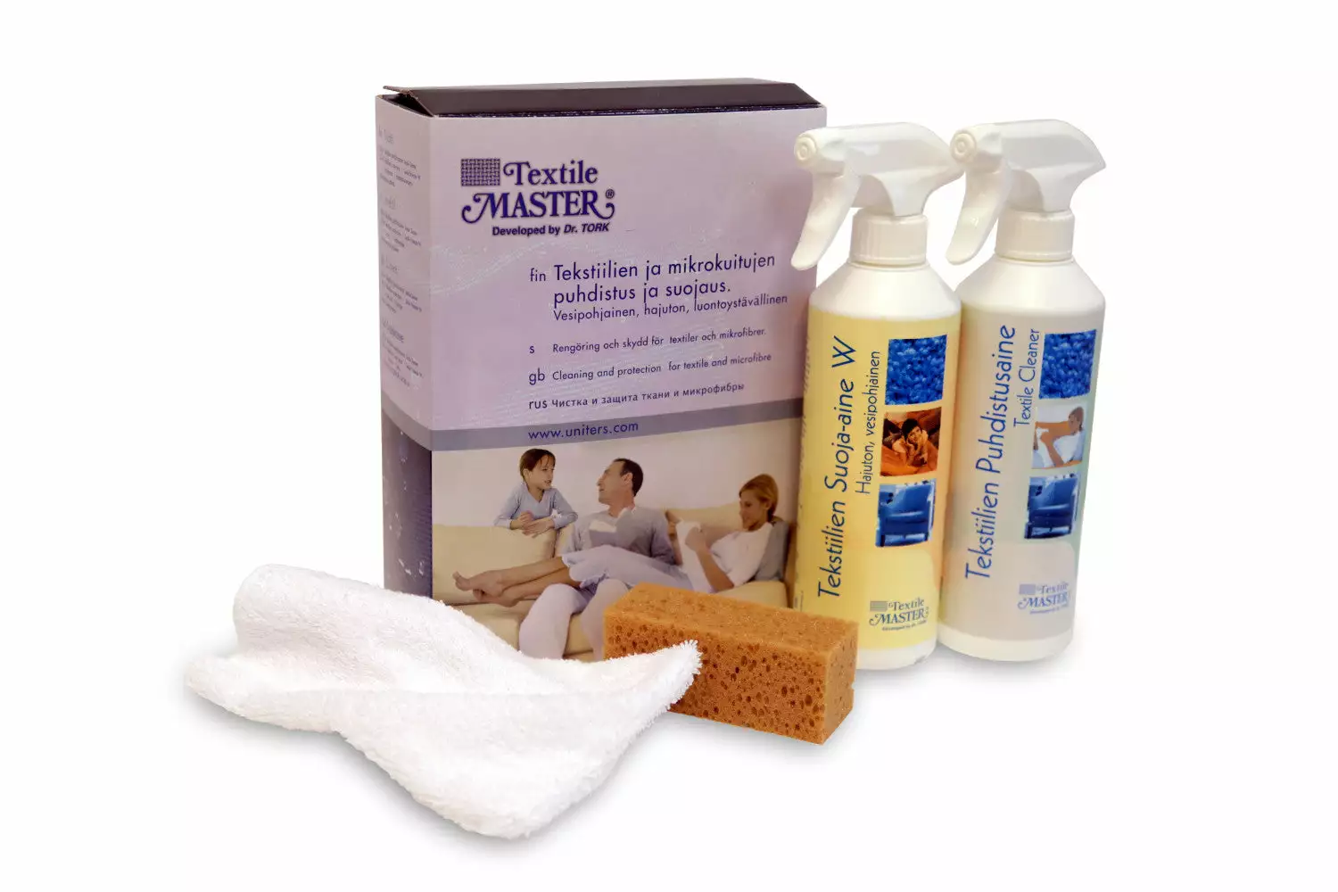 Pohjanmaan Kaluste Oy TEXTILE MASTER Hoitosetti Kankaille - Image 2